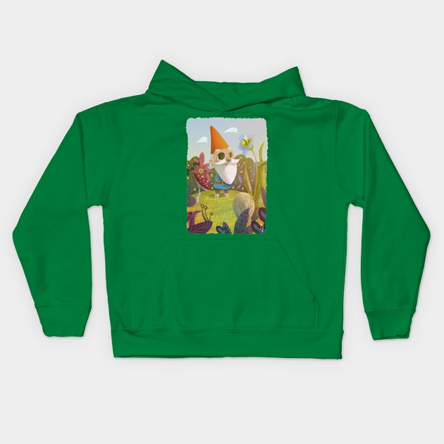 Gnome Kids Hoodie by davidpavon